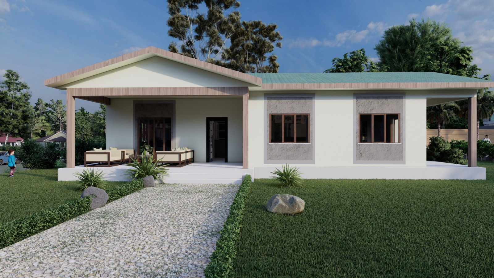 136 m² Tek Katlı Çelik Villa